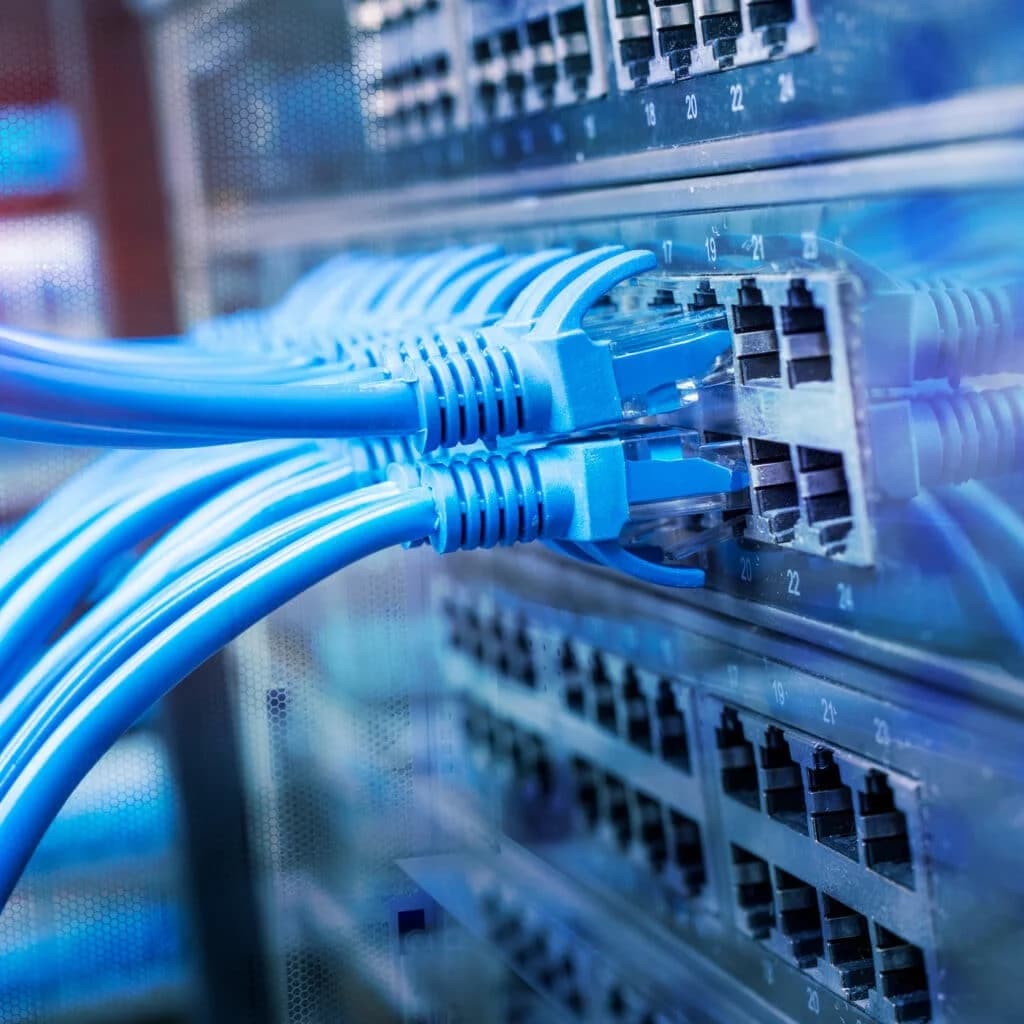 An example of the organization of our network cabling services