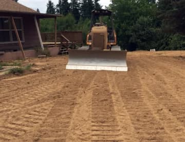 excavator grading