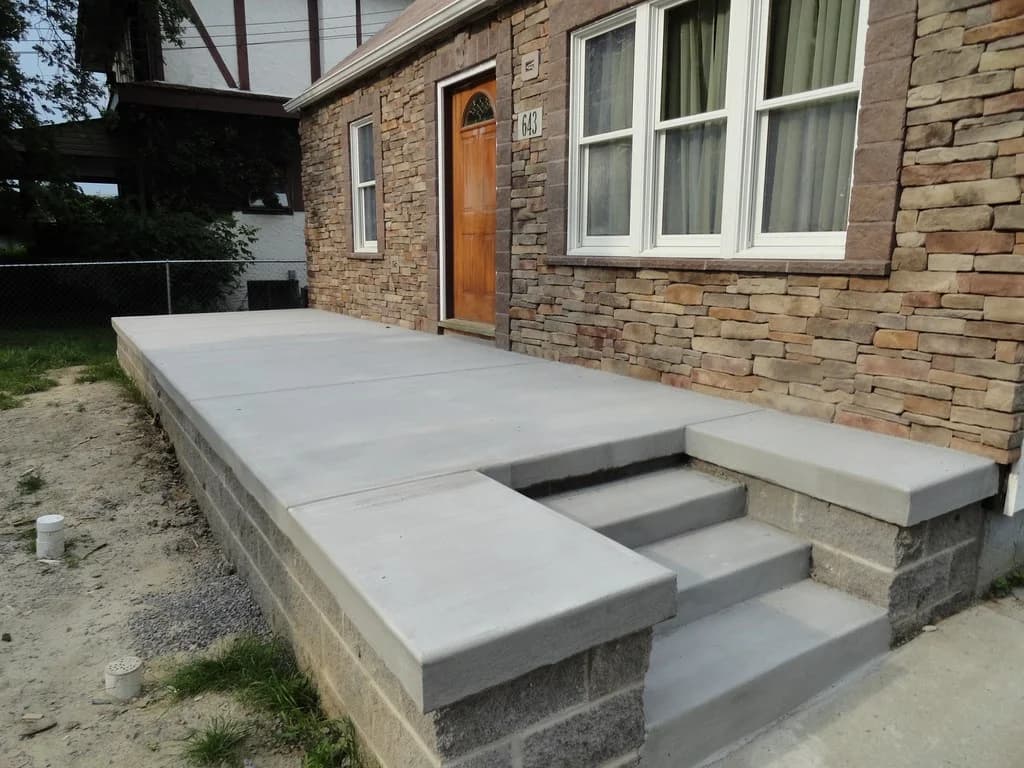 Concrete Porch Caps