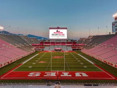 Interior view of the Rice-Eccles Stadium