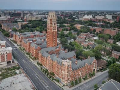 Vanderbilt student housing campus building with ornate masonry