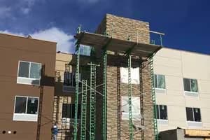 Brick Wall On Building