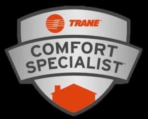 Trane comfort specialist certification badge