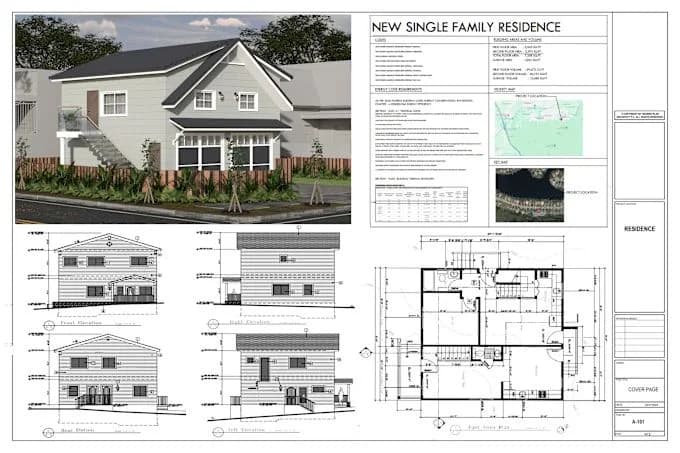 Architectural, Structural, and MEP Permit Plans