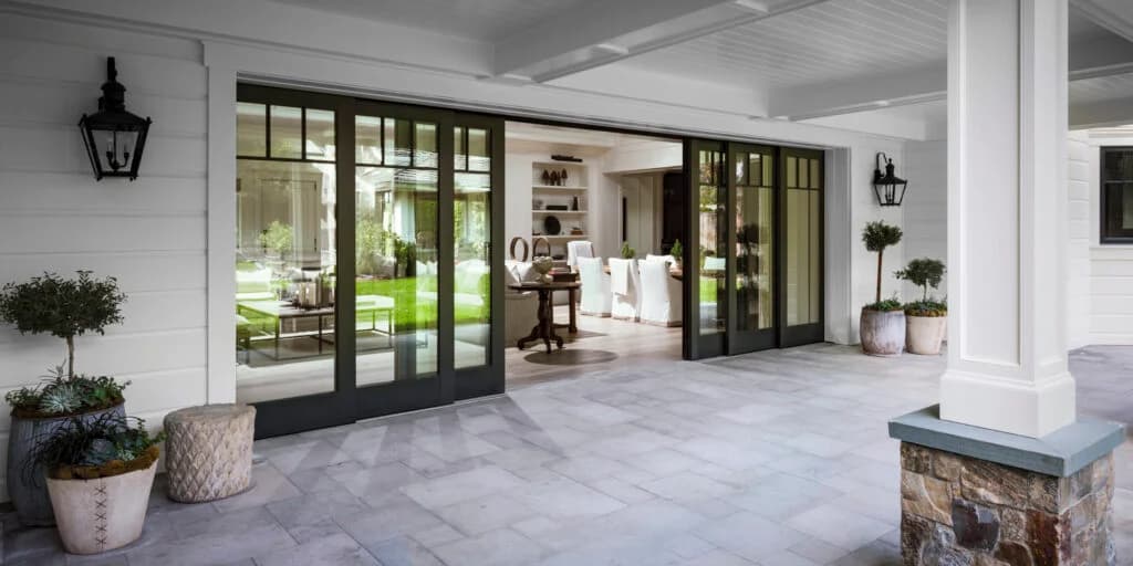 Exterior patio doors installed on a Northern Virginia home by NOVA Installations