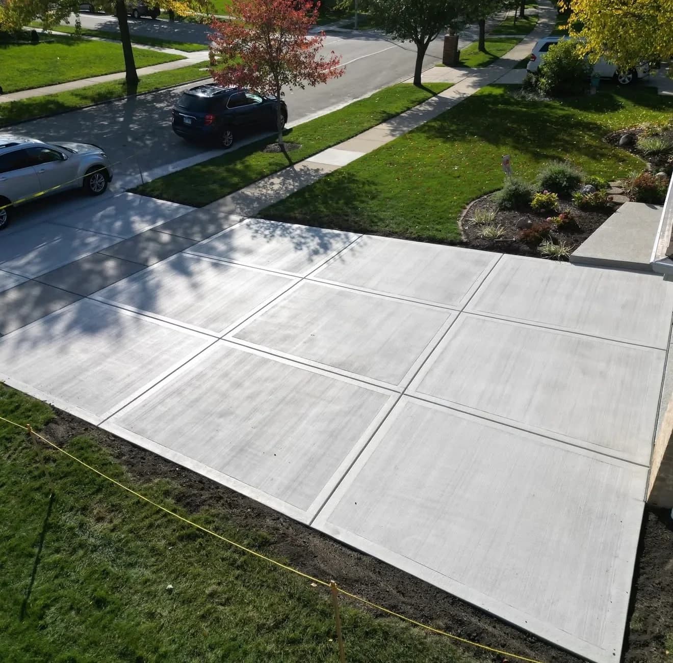 New concrete driveway in Bolingbrook, IL