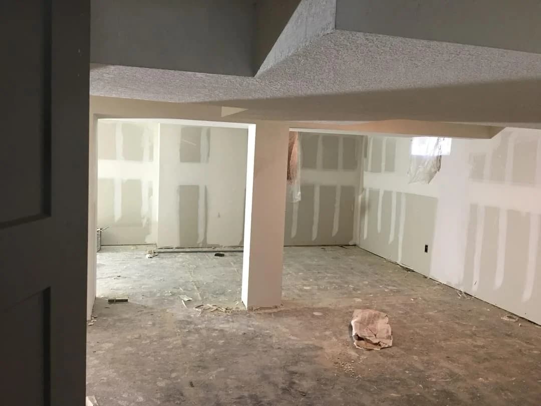Basement drywall framing and finishing in St. Paul MN home remodel project