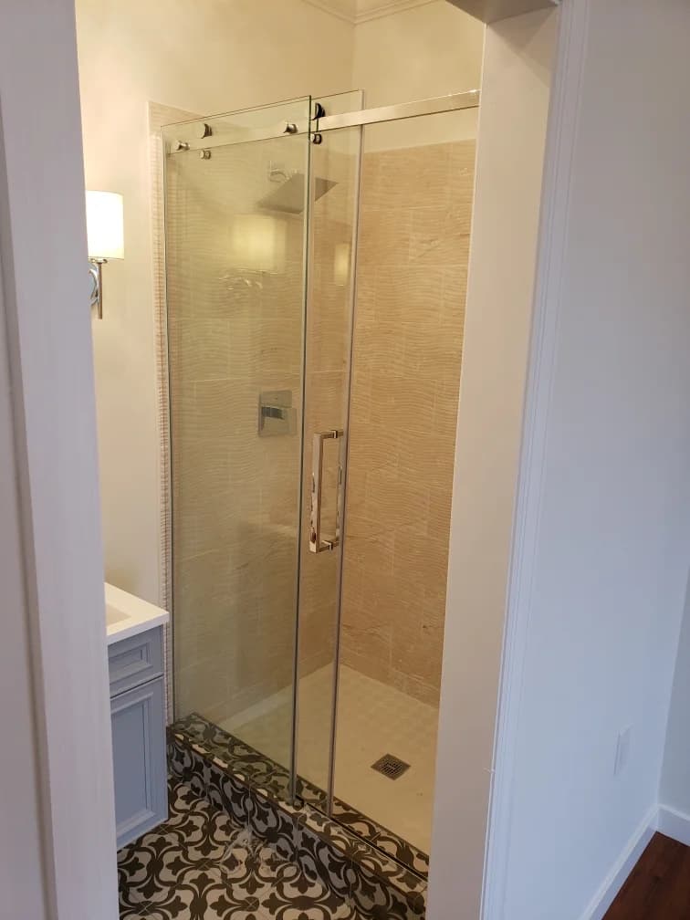 Interior of a hotel bathroom
