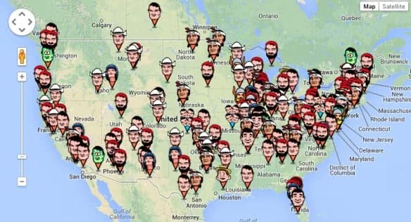 Muffler Man Map