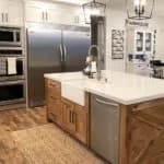 utah rustic white mix kitchen cabinets 960-sq
