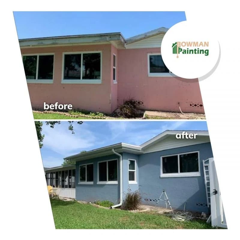bowman painting before & after