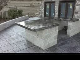 Exposed aggregate concrete driveway with control joints