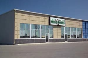 exterior of Bare Wood store front - project