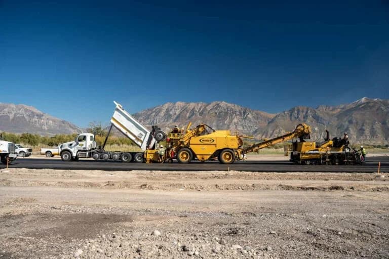 Provo Airport Taxiway paving asphalt