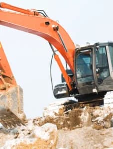 ongoing excavation