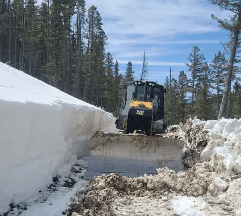 service road building