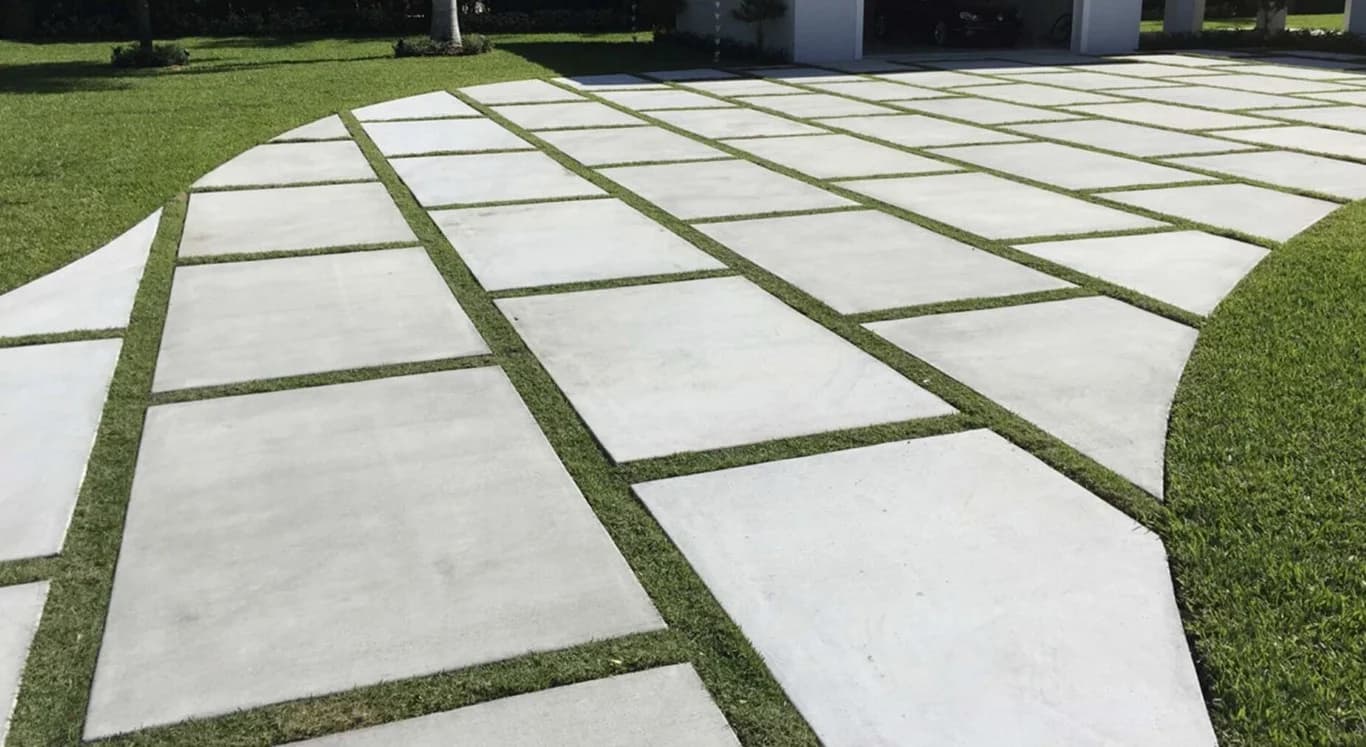 Concrete driveway installation in Huntington, WV