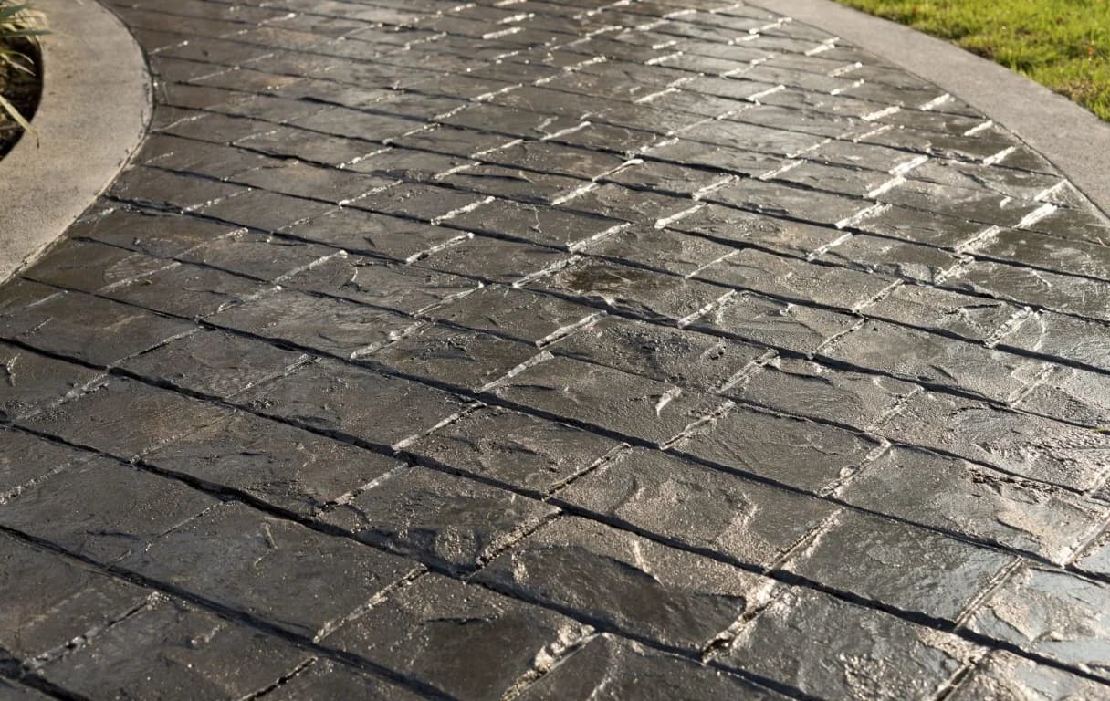 Stamped concrete patio in Huntington, WV