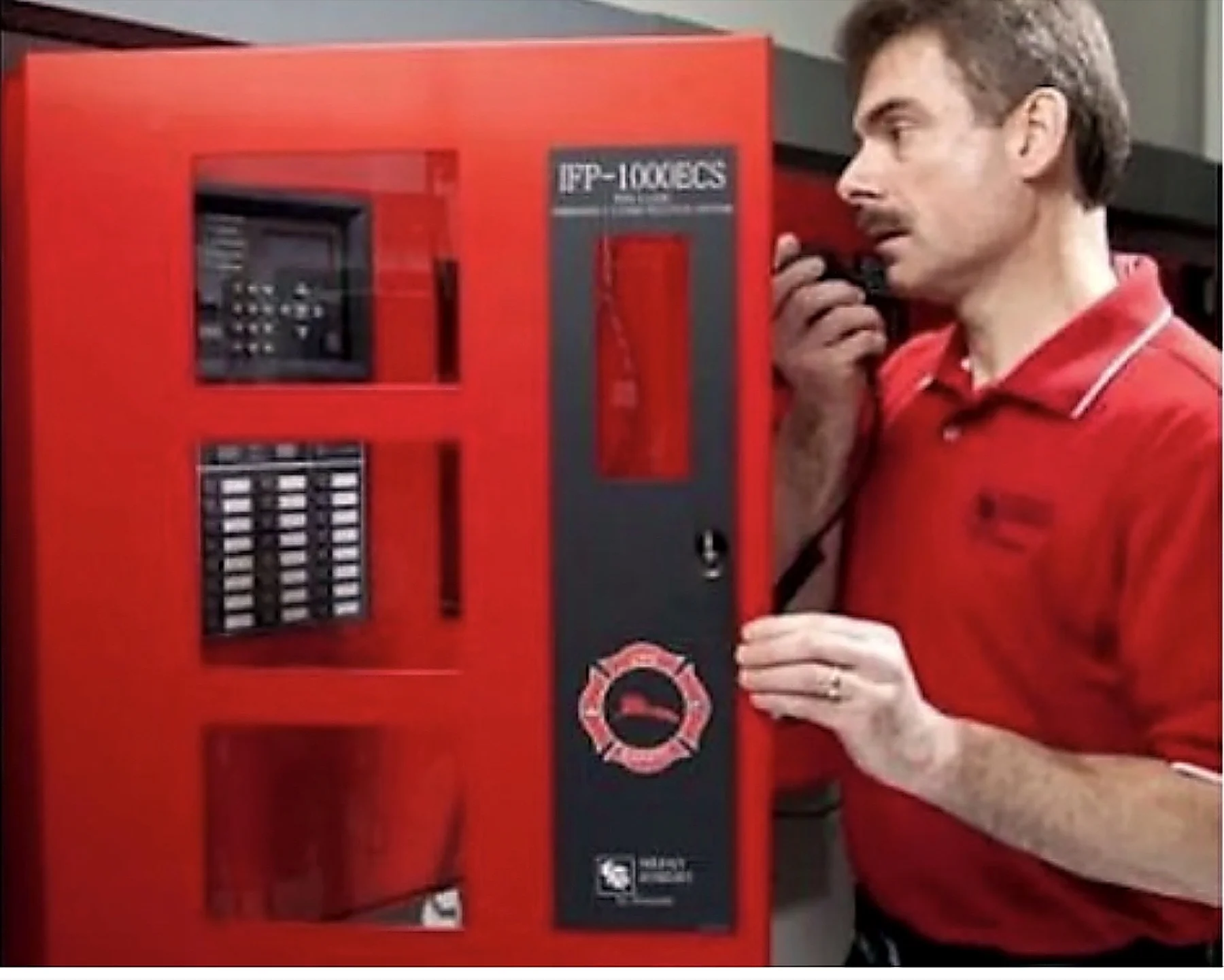 Fire alarm control panel installation and system wiring in a Utah school district facility