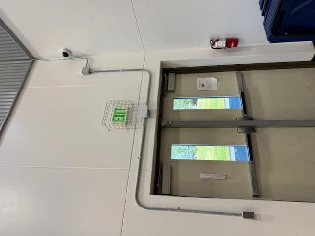 Gate entry intercom installed for controlled property access
