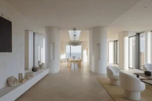 Herringbone patterned hardwood floors