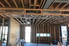 New construction Mudd and tape linear