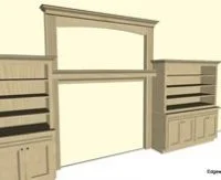 Mantle & Bookshelves Design