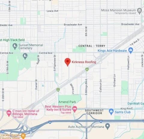Kirkness Roofing, Location Map