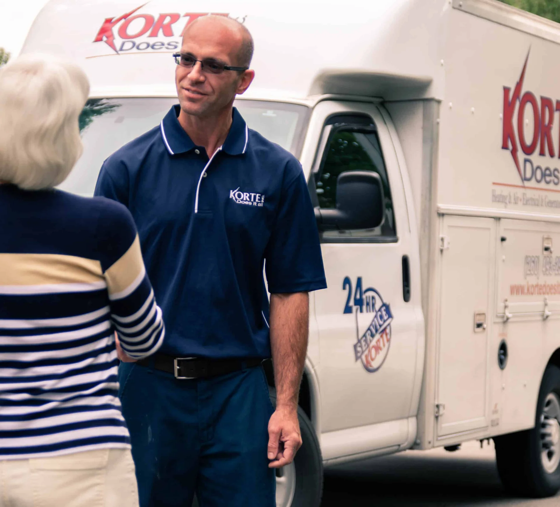 Korte and customer