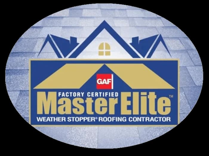 GAF Master Elite Roofing Contractor certification logo.