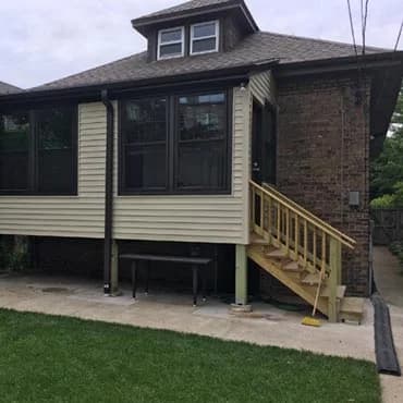 New Porch, Siding and Roofing