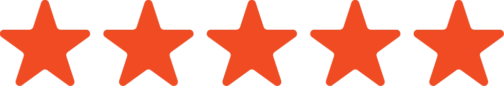 5 orange stars