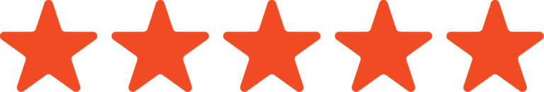 5 orange stars