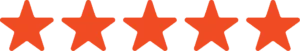 5 orange stars