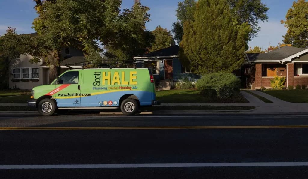 Scott Hale van parked outside home