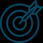 bullseye logo with dart