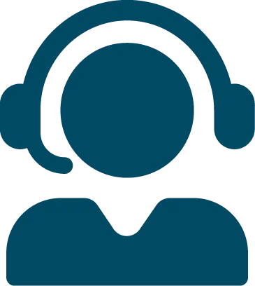 person with headphones on icon