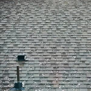 Hail Damage To A Roof