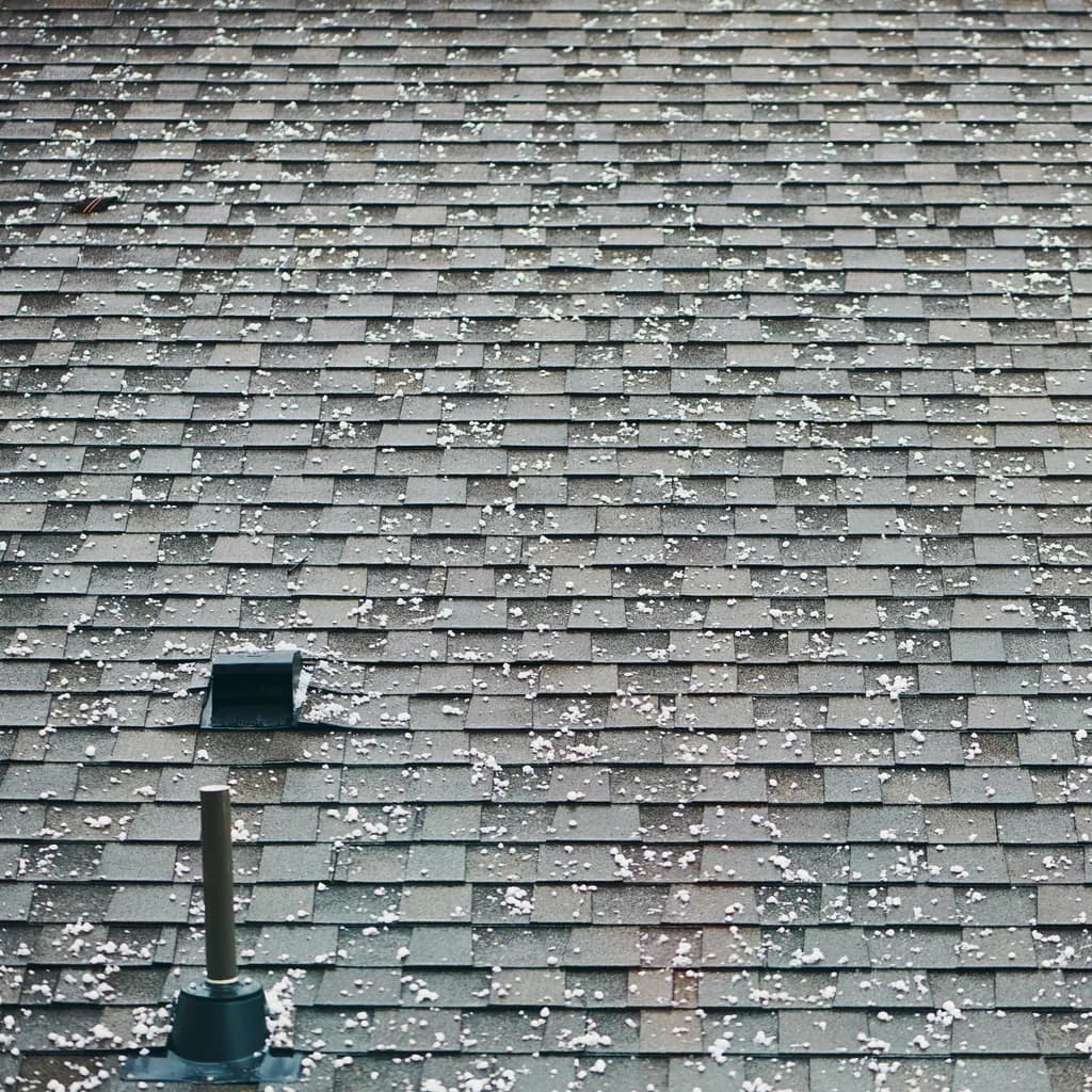 Hail Damage To A Roof