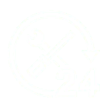 24-hour service icon with tools.