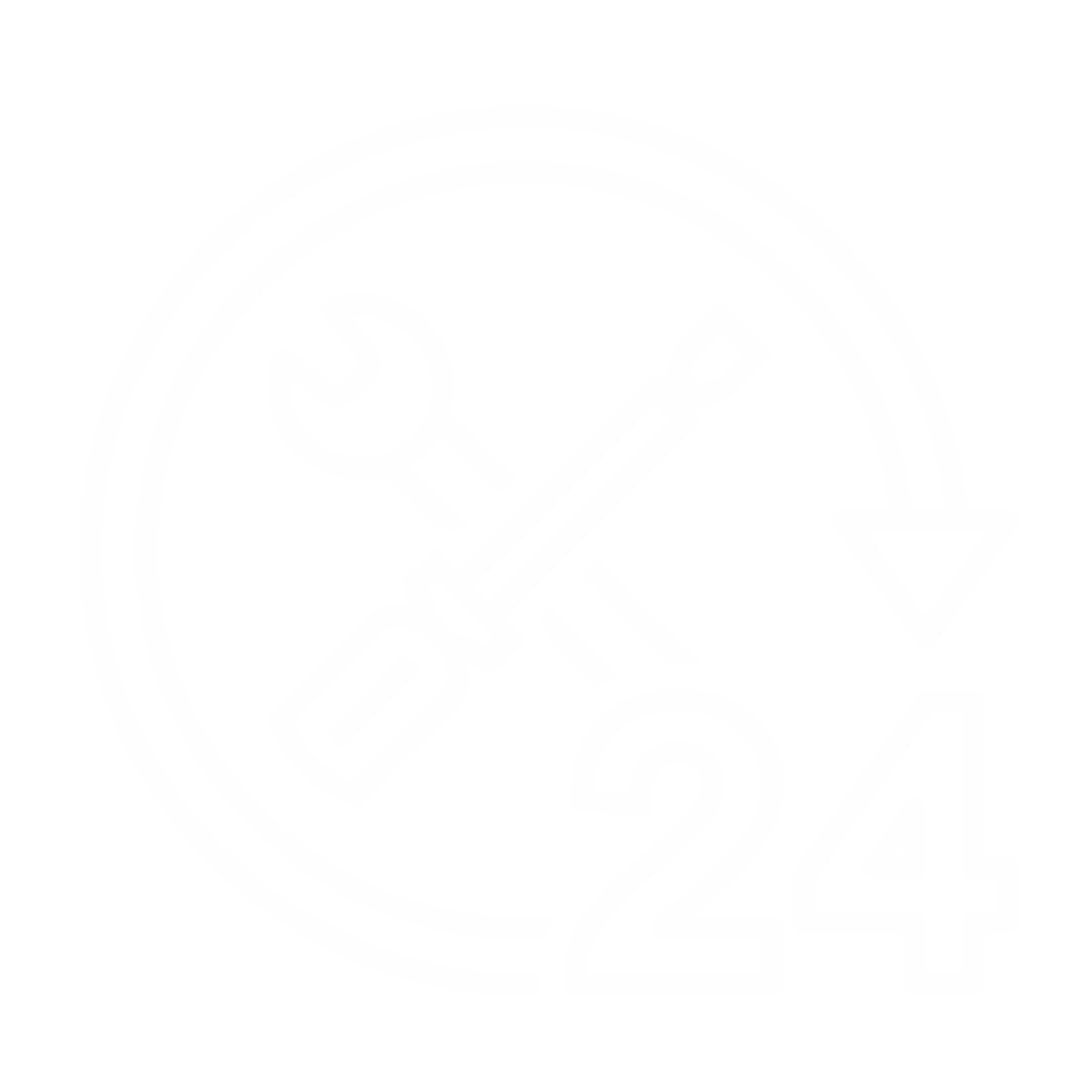 24-hour service icon with tools.
