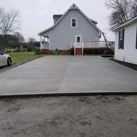 Concrete Driveway in Waxhaw