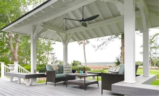 Decking image featuring outdoor living materials and railing systems