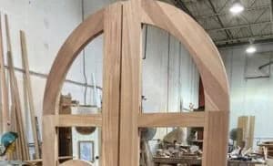 Custom millwork pieces crafted for architectural projects